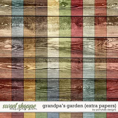 Grandpa's Garden Extra Papers by Ponytails