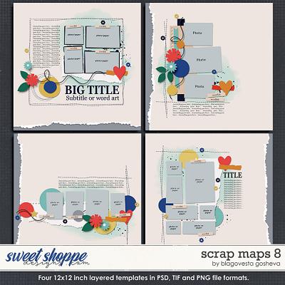 Scrap Maps 8 {layered templates} by Blagovesta Gosheva