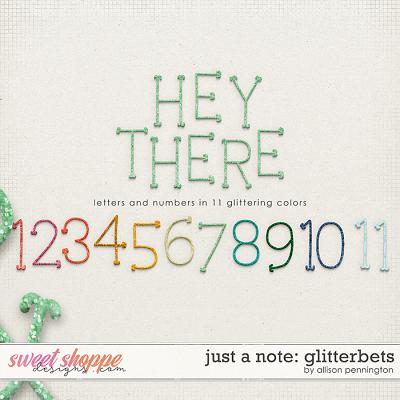 Just a Note: Glitterbets by Allison Pennington