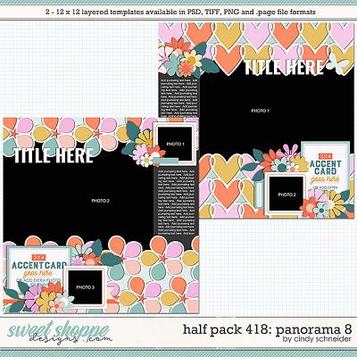Cindy's Layered Templates - Half Pack 418: Panorama 8 by Cindy Schneider