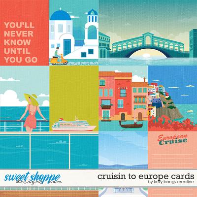 Cruisin to Europe Cards by Kelly Bangs Creative