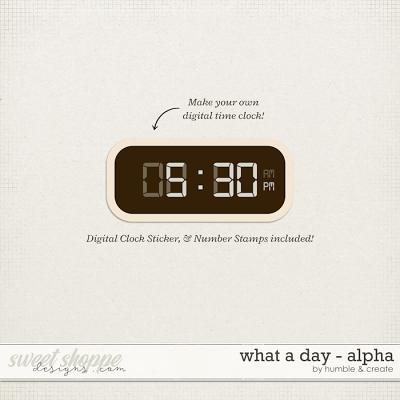 What A Day | Digital Clock Numbers - by Humble & Create
