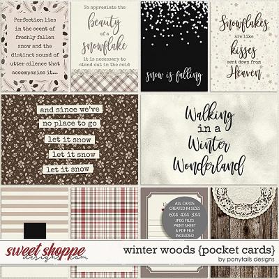 Winter Woods Pocket Cards by Ponytails