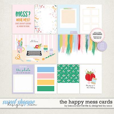 The Happy Mess Cards by Becca Bonneville and Designed by Soco The Happy Mess Cards by Becca Bonneville and Designed by Soco