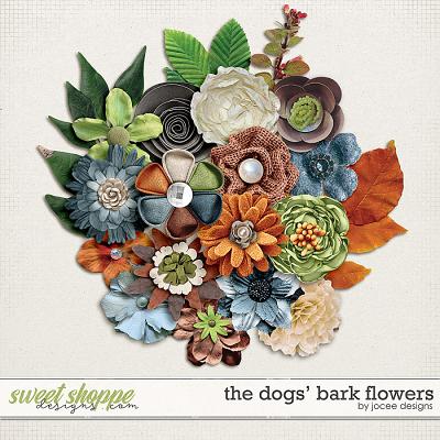 The Dogs Bark Flowers by JoCee Designs