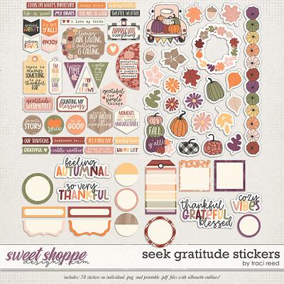 Seek Gratitude Stickers by Traci Reed