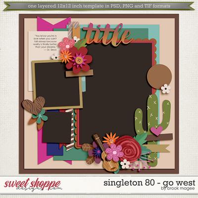 Brook's Templates - Singleton 80 - Go West by Brook Magee