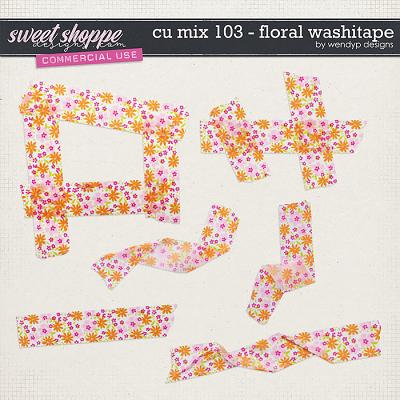 CU Mix 103 - Floral Washitape by WendyP Designs