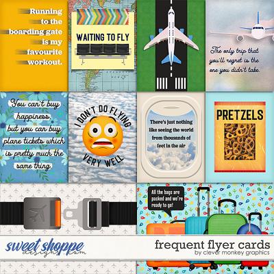 Frequent Flyer Cards by Clever Monkey Graphics 
