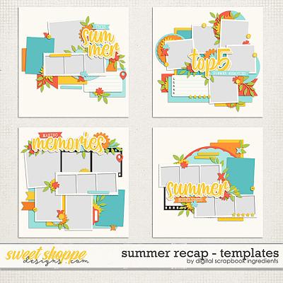 Summer Recap Templates by Digital Scrapbook Ingredients