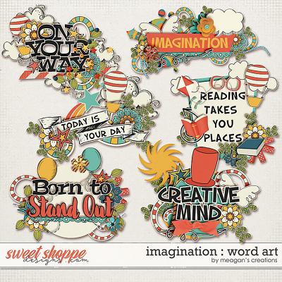 Imagination: Word Art by Meagan's Creations