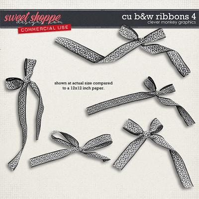 CU B&W Ribbons 4 by Clever Monkey Graphics  