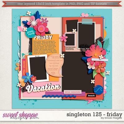 Brook's Templates - Singleton 125 - Friday by Brook Magee 