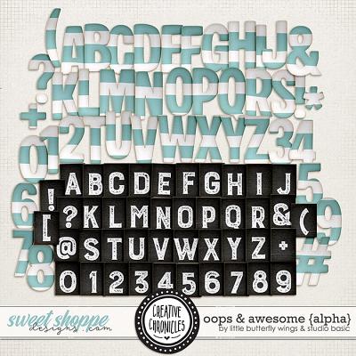 Creative Chronicles: Oops & Awesome Alphas by Little Butterfly Wings & Studio Basic 