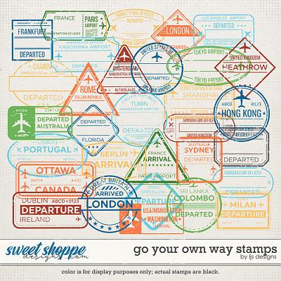 Go Your Own Way Stamps by LJS Designs 