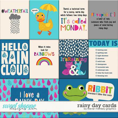 Rainy Day Cards by Clever Monkey Graphics 