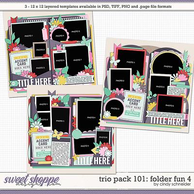 Cindy's Layered Templates - Trio Pack 101: Folder Fun 4 by Cindy Schneider