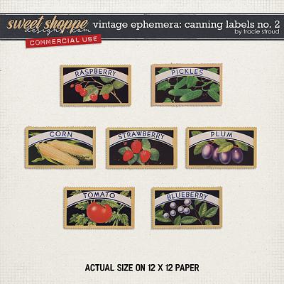 CU Vintage Ephemera: Canning Labels no. 2 by Tracie Stroud