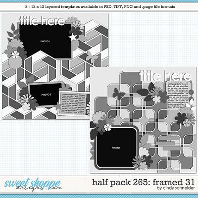 Cindy's Layered Templates - Half Pack 265: Framed 31 by Cindy Schneider