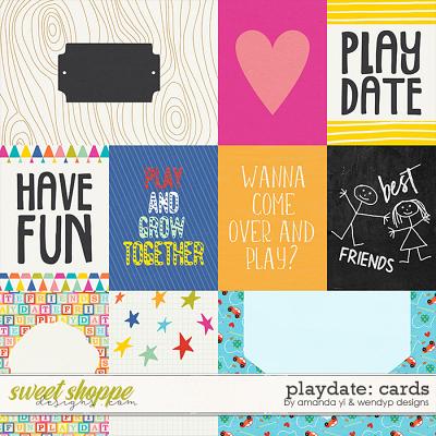 Playdate - cards by Amanda Yi & WendyP Designs