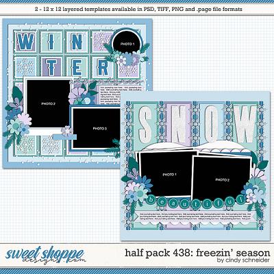 Cindy's Layered Templates - Half Pack 438: Freezin' Season by Cindy Schneider