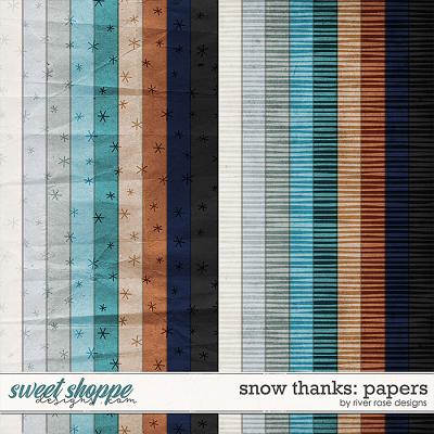 Snow Thanks: Papers by River Rose Designs