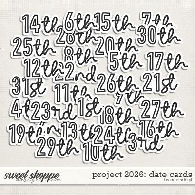 Project 2026: dates by Amanda Yi