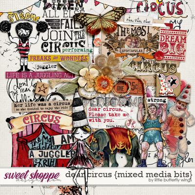 Dear Circus {mixed media bits} by Little Butterfly Wings