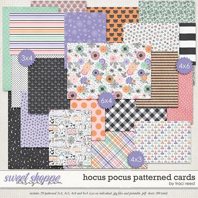 Hocus Pocus Patterned Cards by Traci Reed