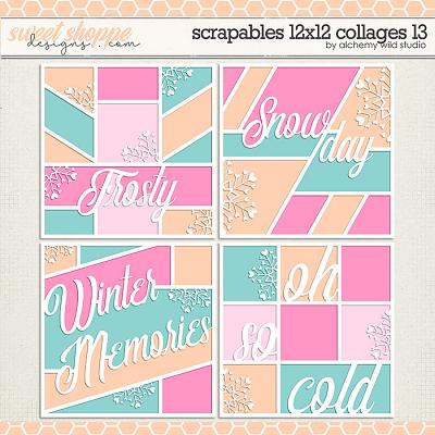 Scrapables: 12x12 Collages 13 Layered Templates by Amber