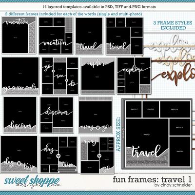 Cindy's Layered Templates - Fun Frames: Travel 1 by Cindy Schneider