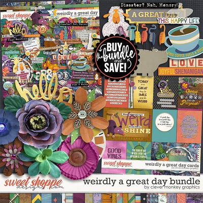 Weirdly a Great Day Bundle by Clever Monkey Graphics