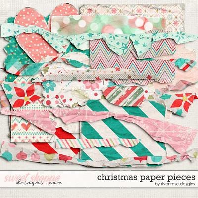 Christmas Paper Pieces by River Rose Designs
