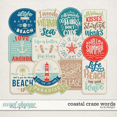 Coastal Craze Words by LJS Designs