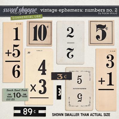 CU Vintage Ephemera: Numbers no. 2 by Tracie Stroud