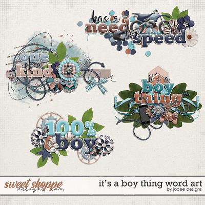 Its a Boy Thing Word Art by JoCee Designs