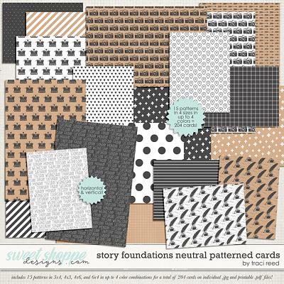 Story Foundations Neutral Patterned Cards by Traci Reed Story Foundations Neutral Patterned Cards by Traci Reed