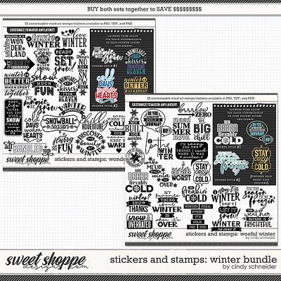 Cindy's Layered Stickers and Stamps: Winter Bundle by Cindy Schneider