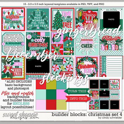 Cindy's Layered Templates - Builder Blocks: Christmas Set 4 by Cindy Schneider