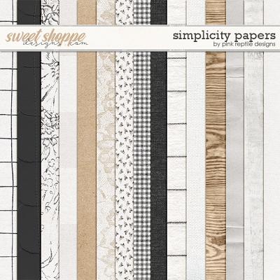Simplicity Papers by Pink Reptile Designs