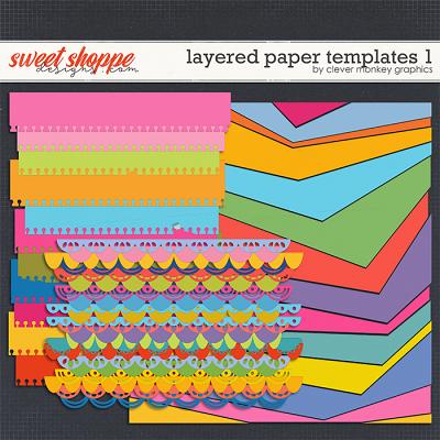 Layered Paper Templates by Clever Monkey Graphics