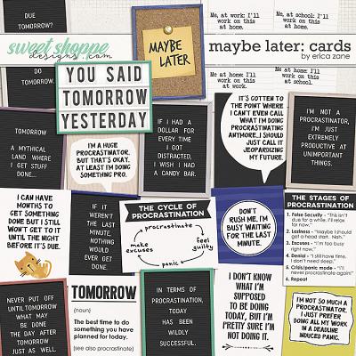 Maybe Later: Cards by Erica Zane