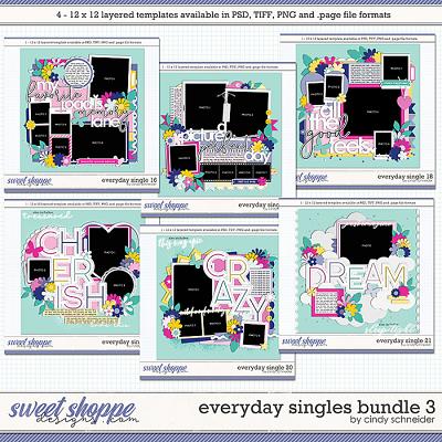 Cindy's Layered Templates - Everyday Singles Bundle 3 by Cindy Schneider