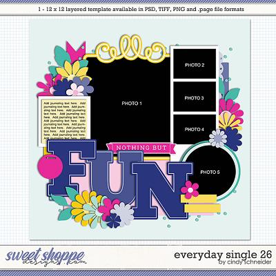 Cindy's Layered Templates - Everyday Single 26 by Cindy Schneider