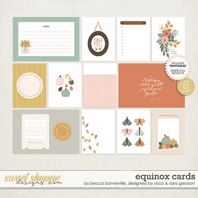 Equinox Cards by Becca Bonneville, Designed by Soco & Sara Gleason Equinox Cards by Becca Bonneville, Designed by Soco & Sara Gleason