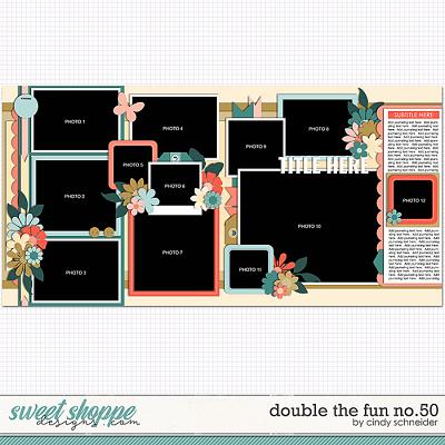 Cindy's Layered Templates - Double the Fun No. 50 by Cindy Schneider