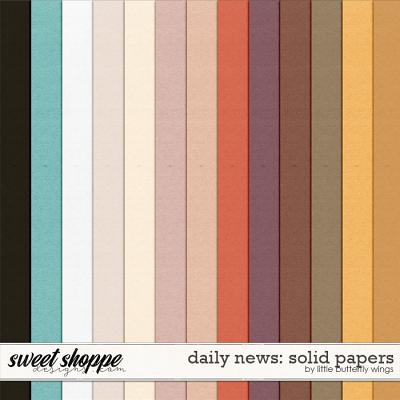 Daily news: solid papers by Little Butterfly Wings