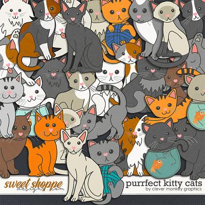 Purrfect Kitty Cats by Clever Monkey Graphics 