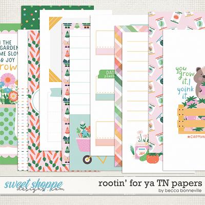 Rootin' for Ya TN Papers by Becca Bonneville 