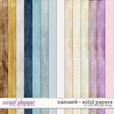 Namastê solid papers by Little Butterfly Wings